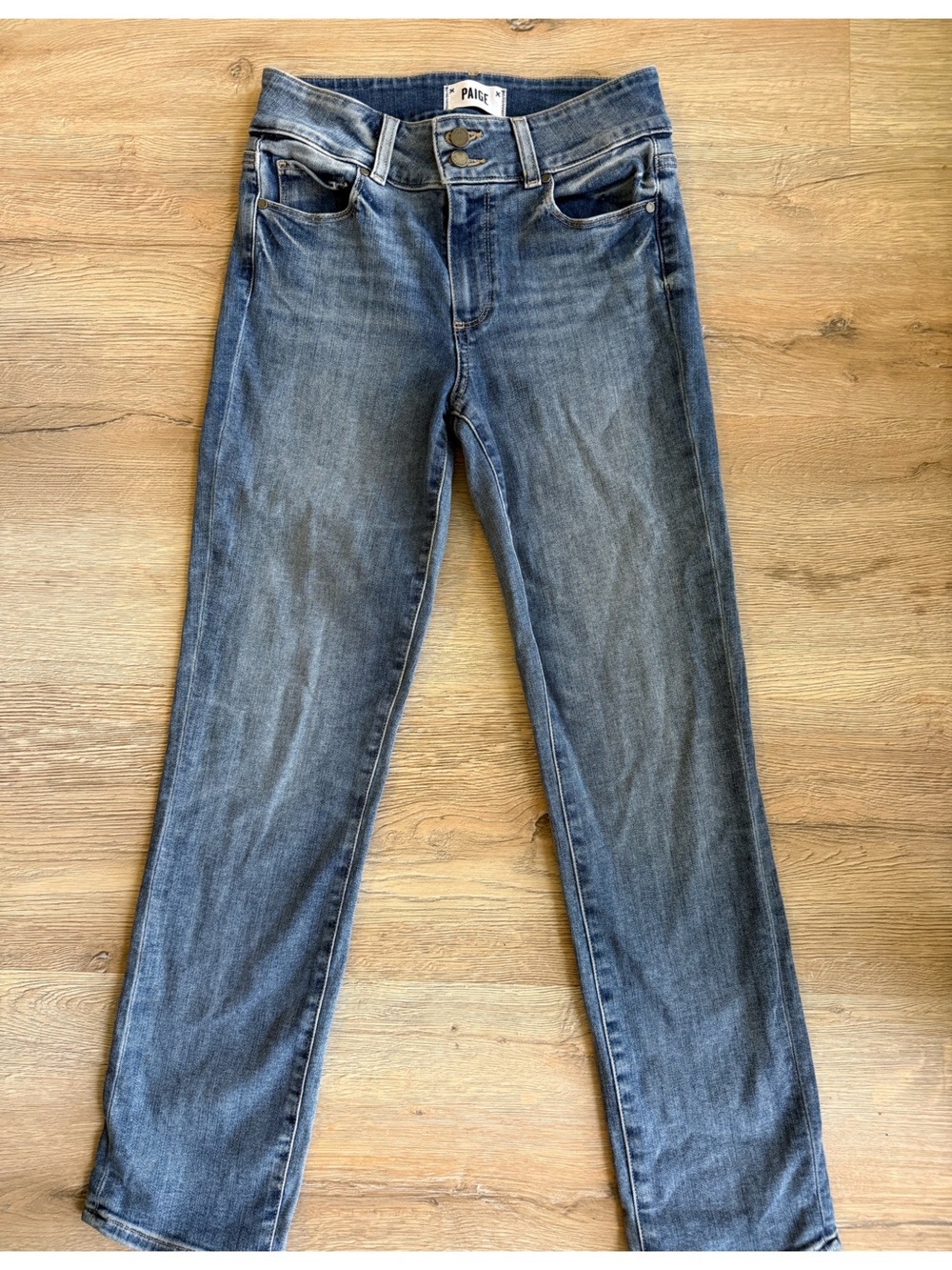 PAIGE Women’s Hidden Hills Straight Ankle Jeans